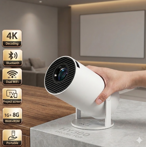 Смарт-проєктор MAGCUBIC HY300 PRO 4K, Android 11, Wi-Fi, Bluetooth 5.0 (RD-5100) RD-5100 фото