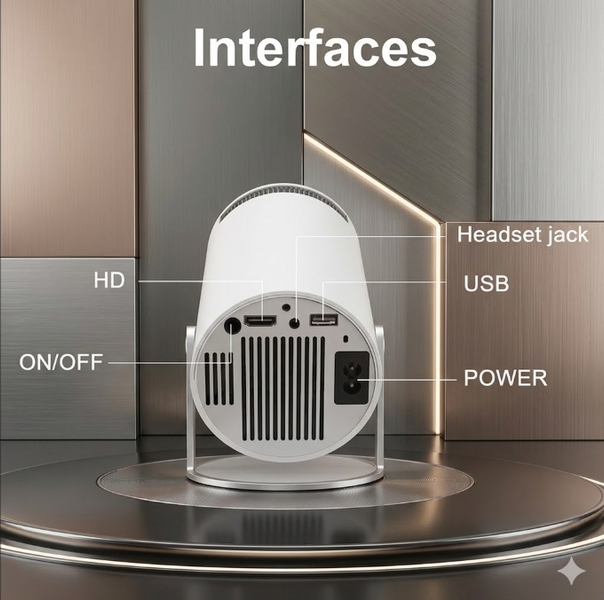 Смарт-проєктор MAGCUBIC HY300 PRO 4K, Android 11, Wi-Fi, Bluetooth 5.0 (RD-5100) RD-5100 фото