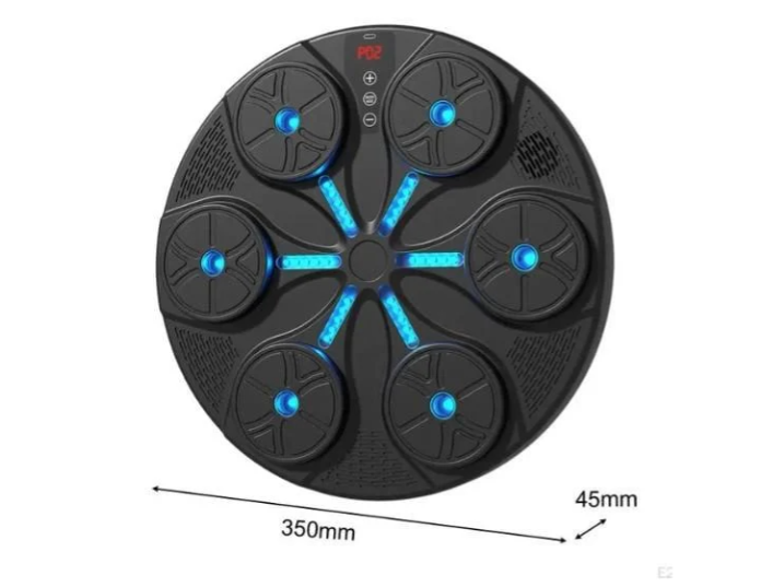 Тренажер для боксу музичний з підсвічуванням та Bluetooth чорний 87543000 фото